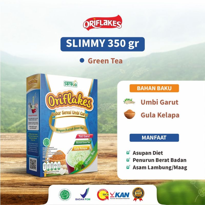 Oriflakes Slimmy Sereal Umbi Garut 350 gram /Sereal Diet