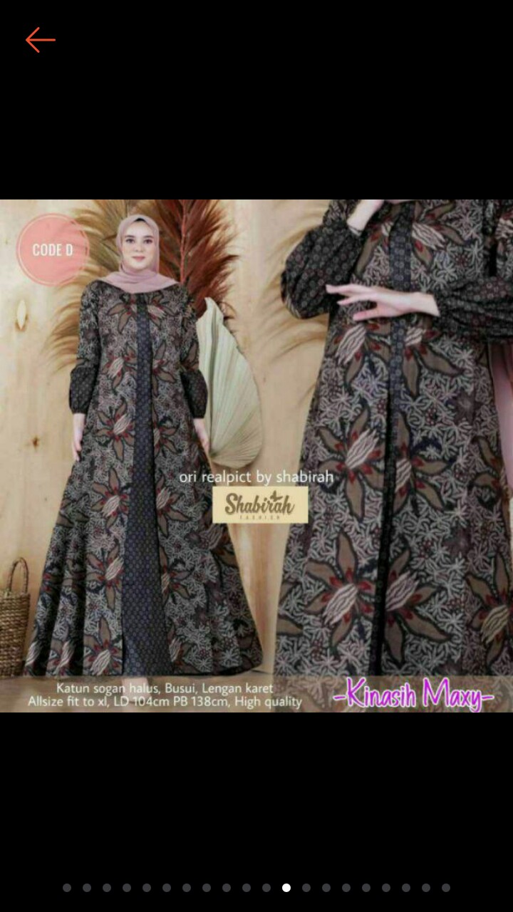 Gamis Batik Manggar,sekar,cantik, Kubis,kupu,padi,daun