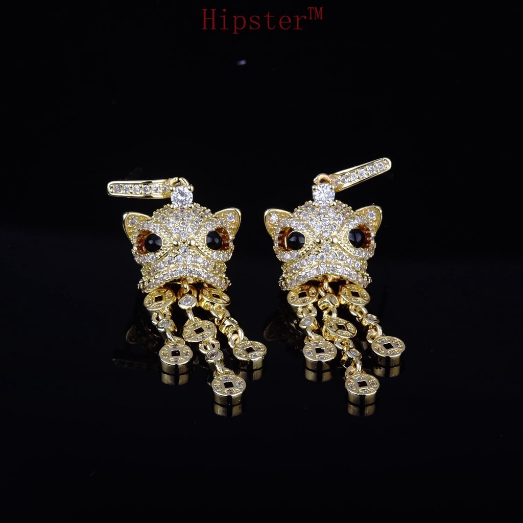 Trend Creative Pendant Earrings with Diamonds