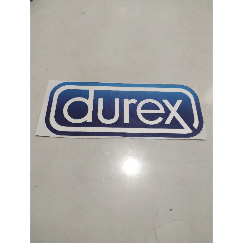 

Stiker Durex Bahan Tekstur Exclusive printing Anti air + Cutting