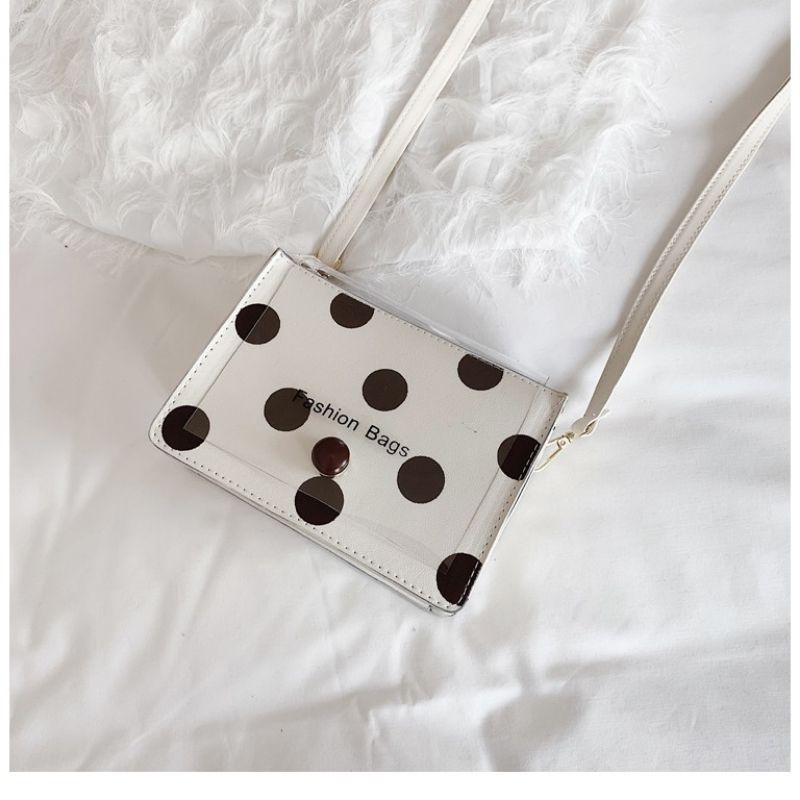 Medan Termurah/Tas selempang mini polkadot import