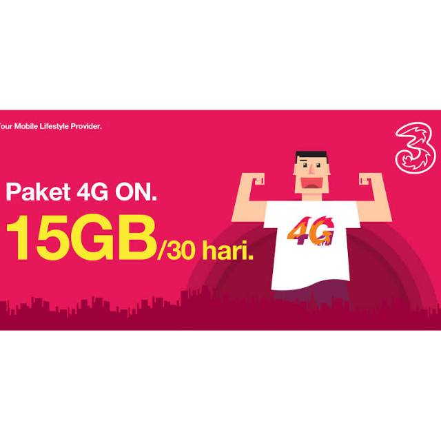 ISI ULANG KUOTA TRI 15GB 50GB TERMURAH