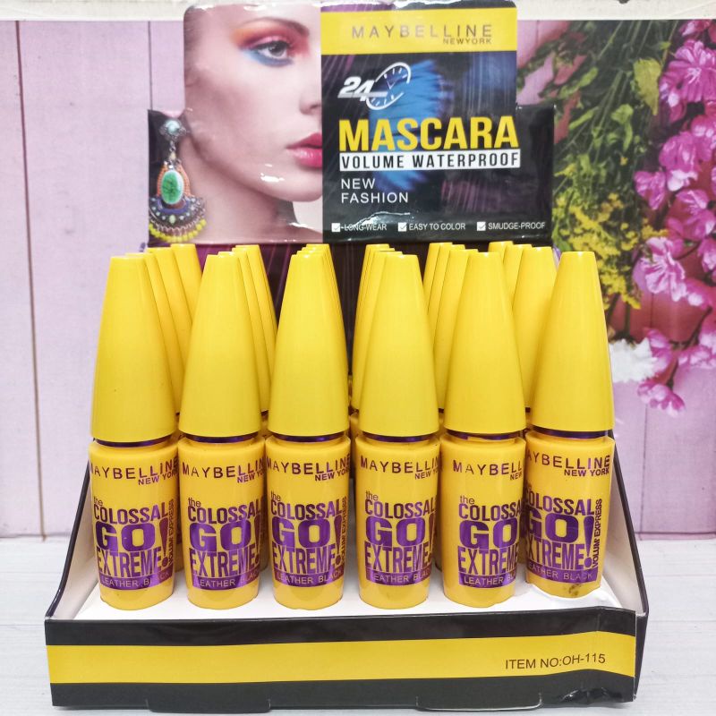 PROMO ECER !!! MASCARA MAYBELLINE VOLUME WATERPROOF OH-115 NEW FASHION