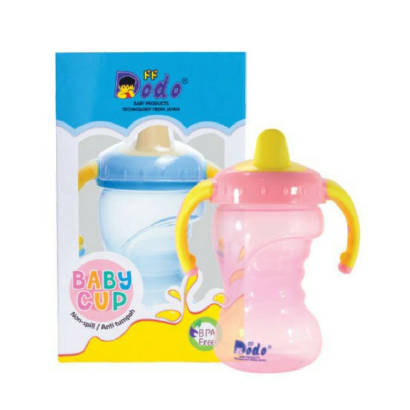 Cangkir Bayi Dodo Baby Cup 300ml Non Spil Anti Tumpah Baby Cup Besar BPA Free