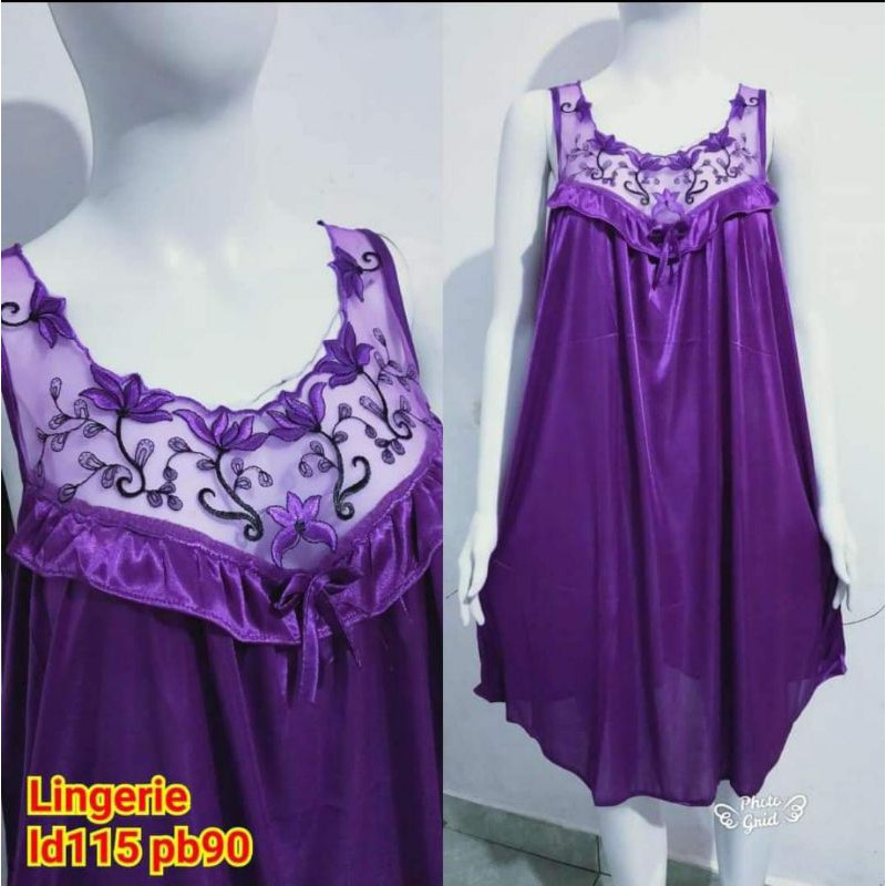 LINGERIE SATIN / BAJU TIDUR PENGANTIN / DASTER RENDA / DASTER CANTIK / DASTER SEXY