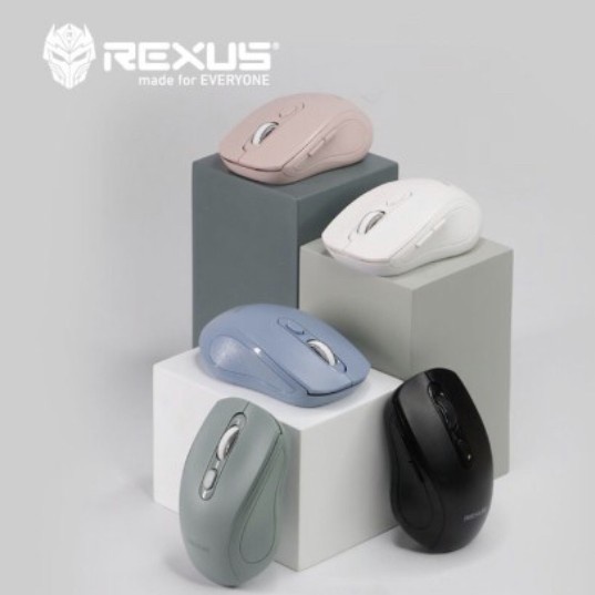 Rexus Q35 Mouse Wireless with Silent Click Office Mouse Tanpa Kabel