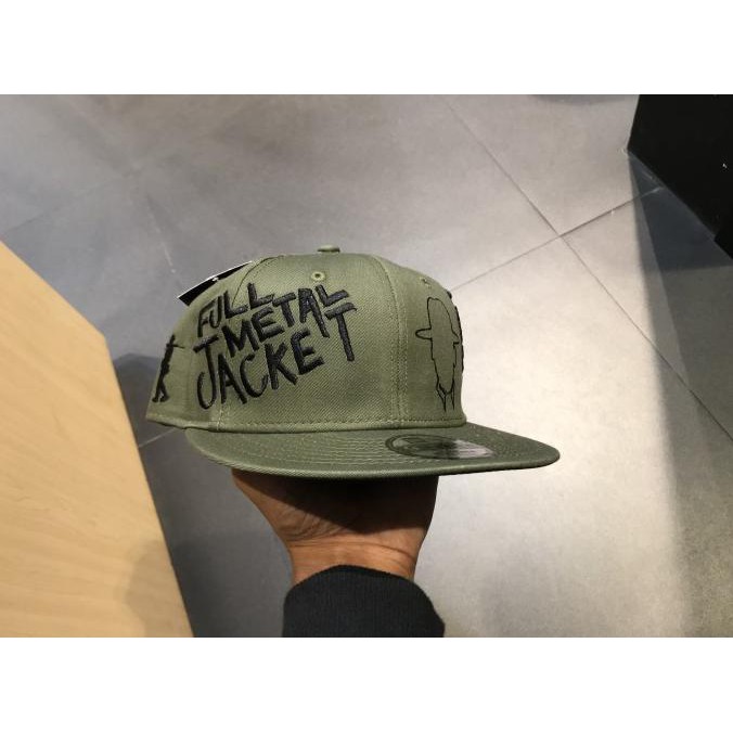 Original# Topi New Era 9Fifty Full Metal Jacket New Olive 100% Original Resmi - Small - Medium