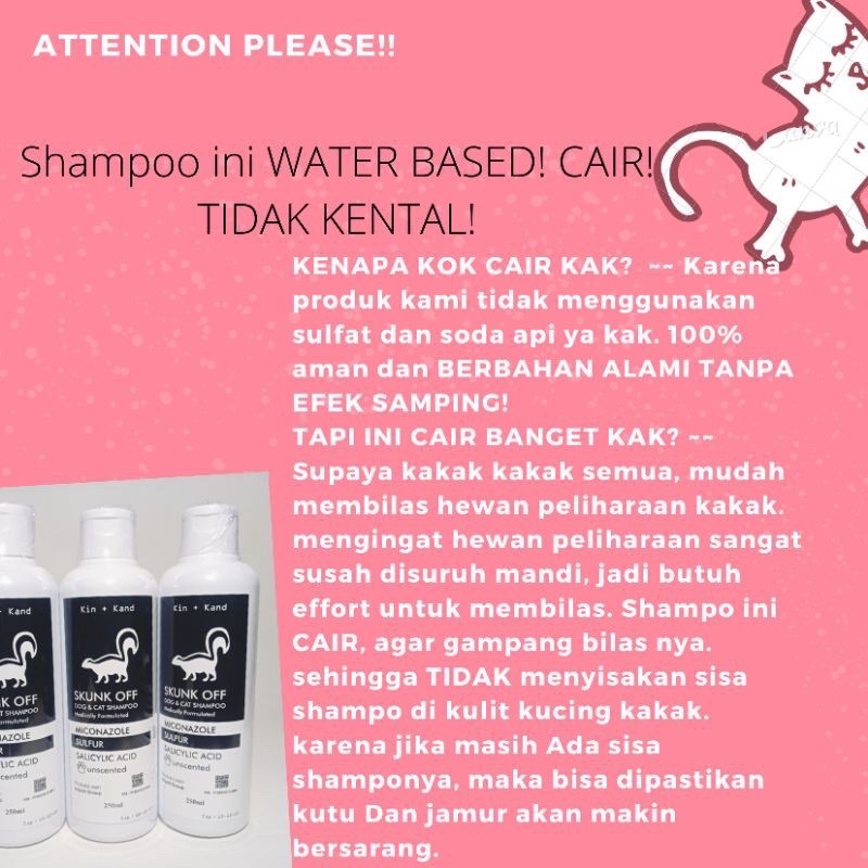 250ML SHAMPO KUCING SHAMPO ANTI KUTU ANTI JAMUR SHAMPO MICONAZOLE 250ML SHAMPO GROAMING ANTI KUTU ANTI JAMUR SHAMPO ANJING ANTI KUTU