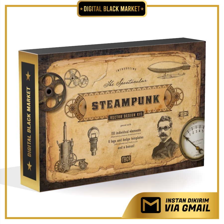 The Steampunk Vector Des Gn Kit - Vector Designs