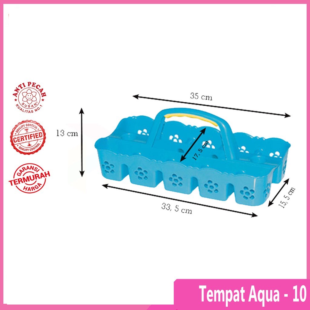 Keranjang Stainles isi 16 / Keranjang Aqua Gelas plastik isi 10