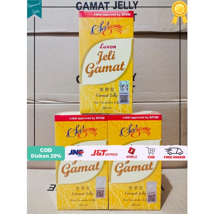 

◾COD◾ LUXOR JELLY GAMAT / JELY Gamat (SEA CUCUMBER) 350 ml | ORI