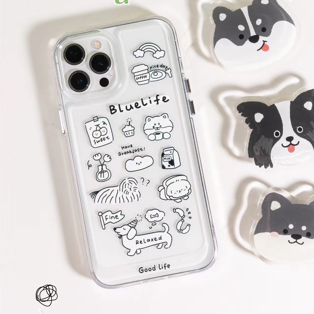 Soft Case Bahan Silikon Akrilik Tahan Banting Untuk iPhone 13 13pro 13prm 12 11 Pro Max XR X XS Max 7 8 Plus Sturdy