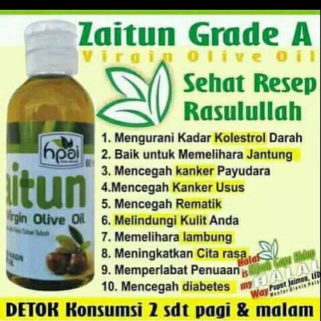 

Zaitun grade A virgin olive oil