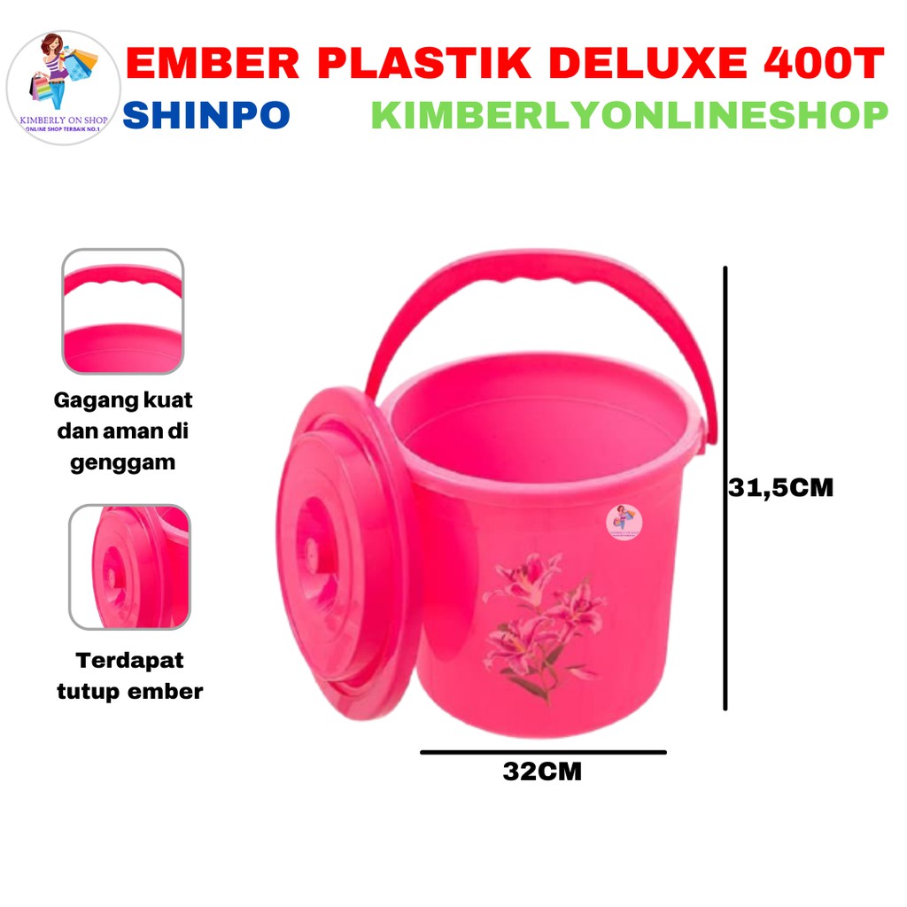 Ember Plastik Deluxe 4 Galon 400T - Shinpo