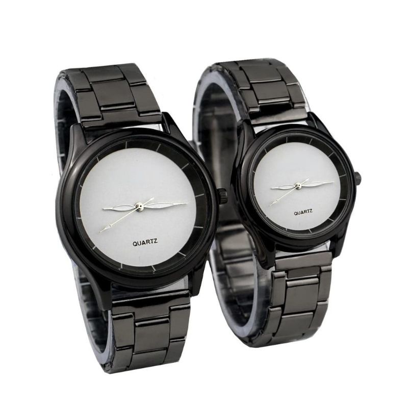 (Terima Cod)Jam Tangan Couple Alba Jarum Strap Rantai/Stel (Dikirim Jakarta)