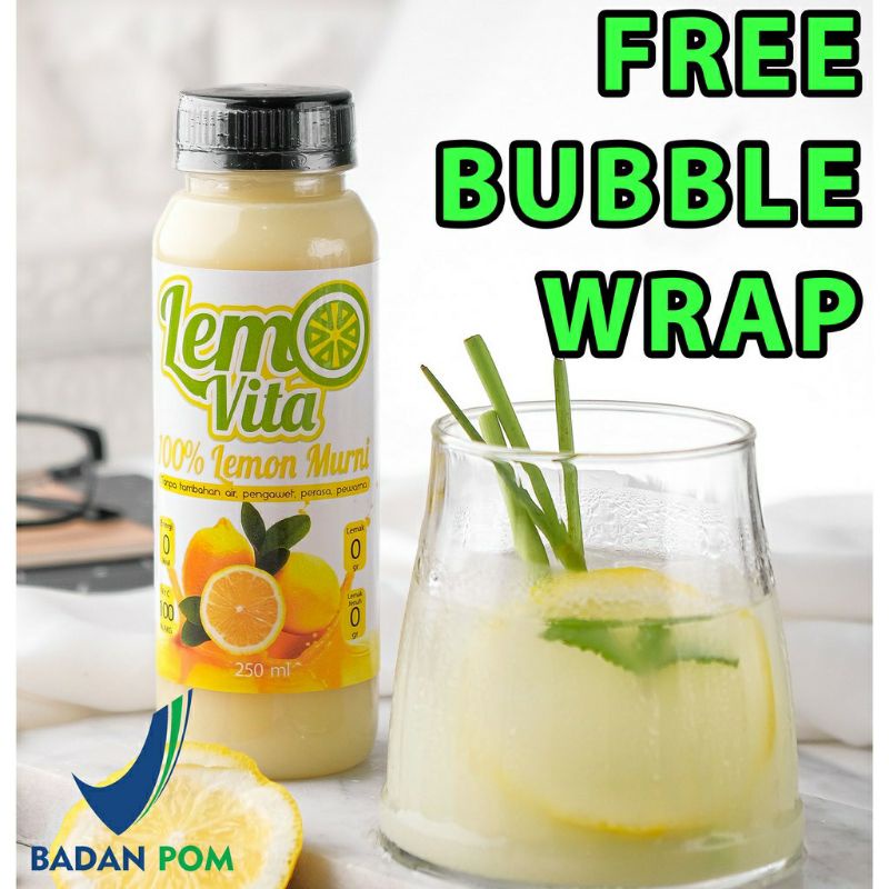 

Lemovita Fresh Sari Lemon Jus Lemon Murni 100% Jus Diet BPOM