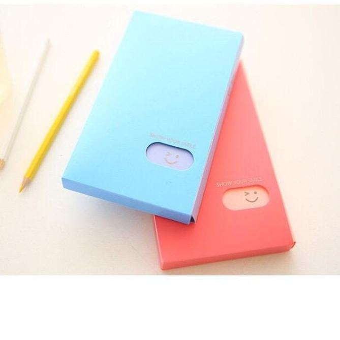 

HOT SALE!! KODE-597 Tempat Kartu Nama Photo Lomo Card 120pcs Smiley Multicolor