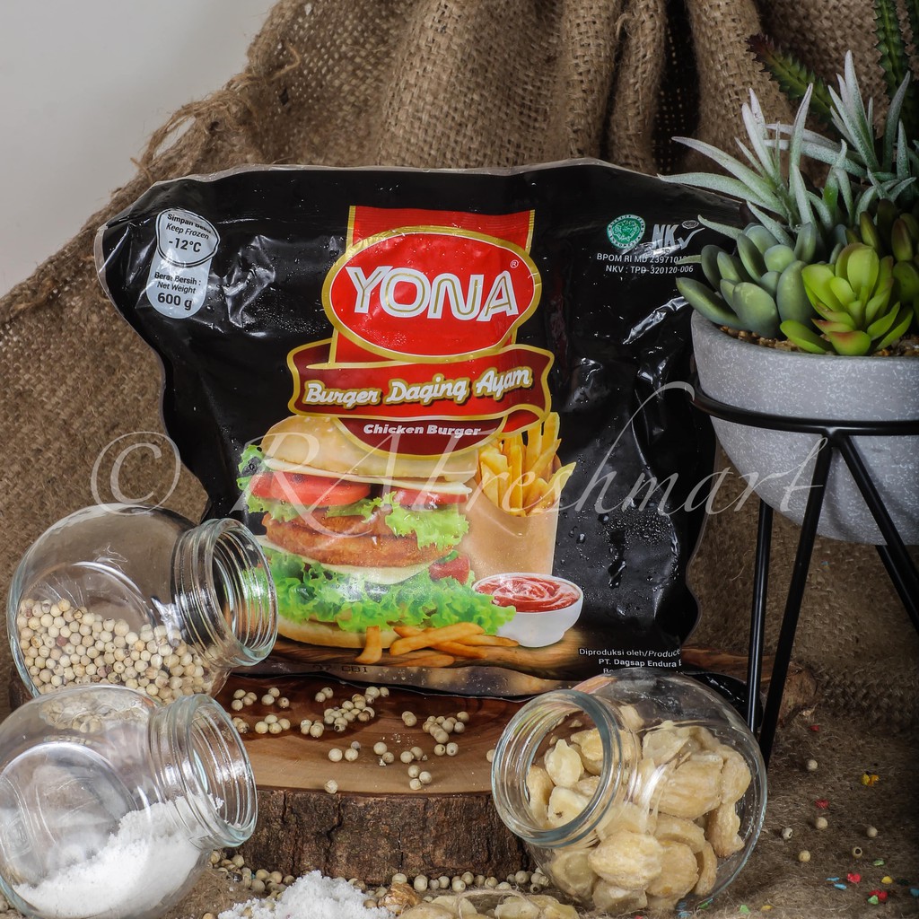 

YONA CHICKEN BURGER 600 GRAM