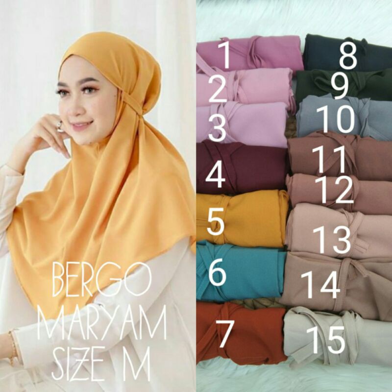 BERGO MARYAM/BERGO MURAH/BERGO DAILY/BERGO MARYAM MURAH /BERGO RUMAHAN