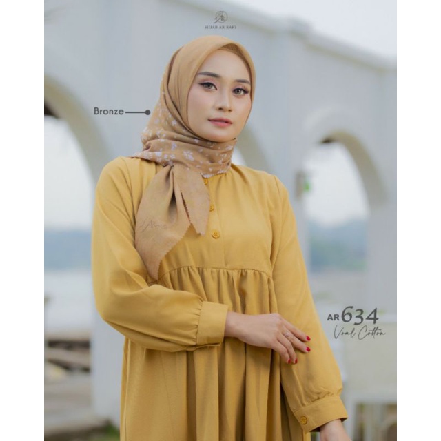 ARRAFI 634 | HIJAB SEGI EMPAT MOTIF NEW