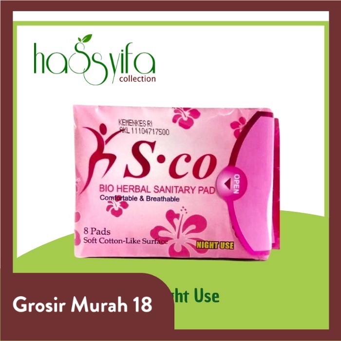 SCO NIGHT USE PEMBALUT HERBAL SCO MERAH NIGHT USE