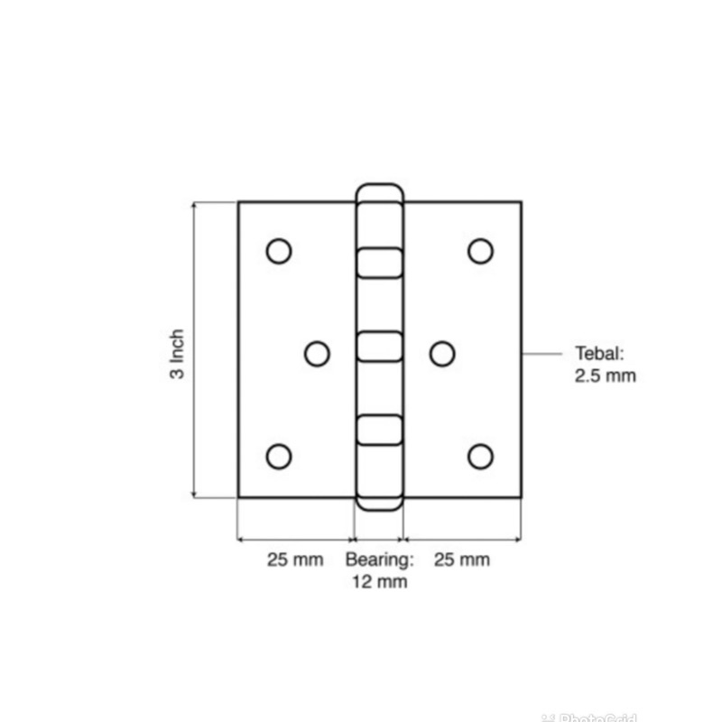 Engsel 3 inc Stainless tebal/ Engsel 3 Inch Stainless Tebal Kodai/ ENGSEL STANLIS KODAI engsel jendela engsel pintu,kunci pintu/jendela