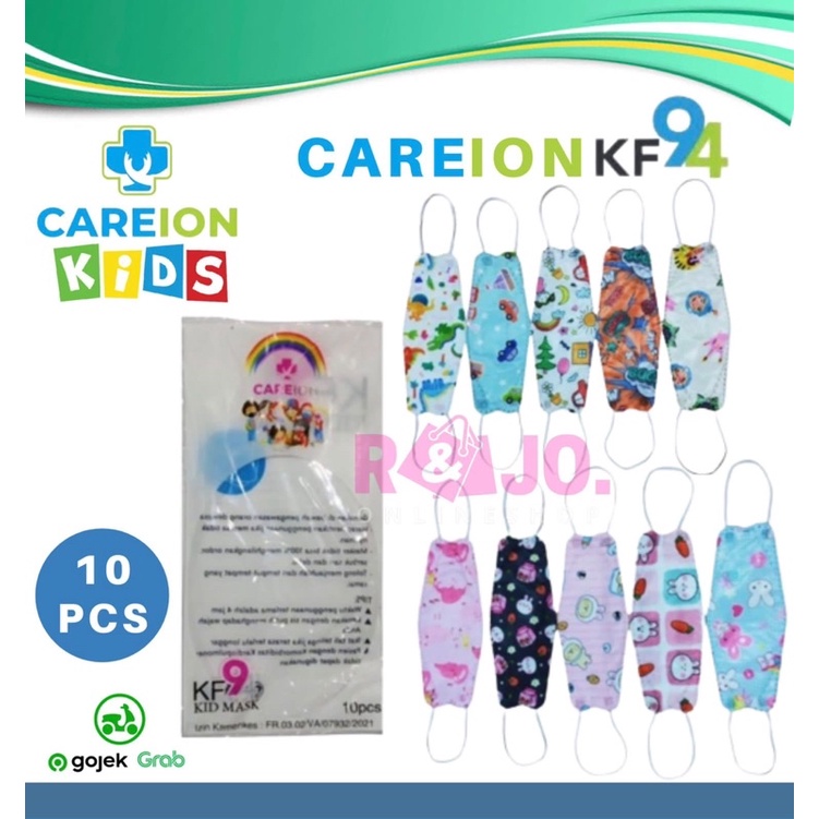 Masker Anak KF94 Careion 4ply isi 10 pcs