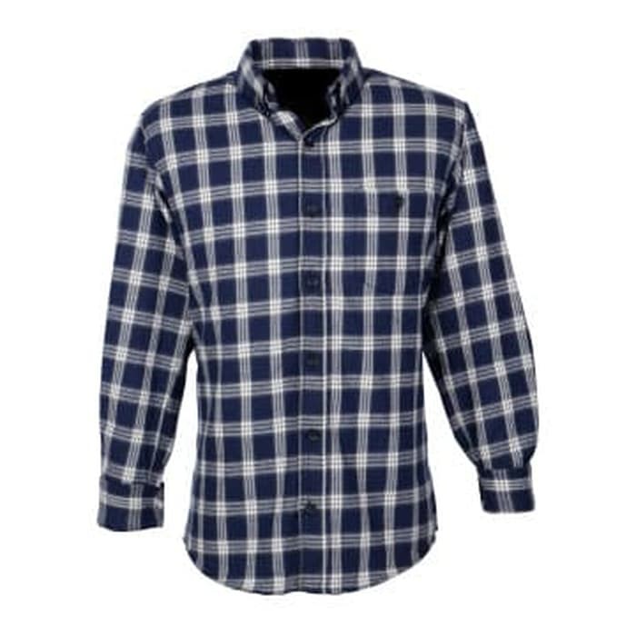 BROODIS INDUSTRIES FLANEL KEMEJA PRIA MOTIF BEST SELLER OFFICIAL STORE - Navy