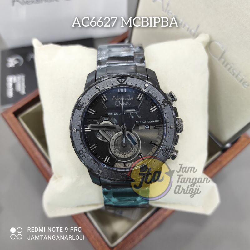 New Alexandre Christie AC 6627 Jam Tangan Pria AC6627 Original MCBIPBA Black