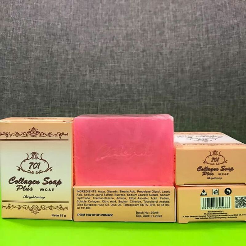 Sabun Collagen 701 Brightening || 701 Collagen Soap Plus Vit C & E || BPOM & ORI
