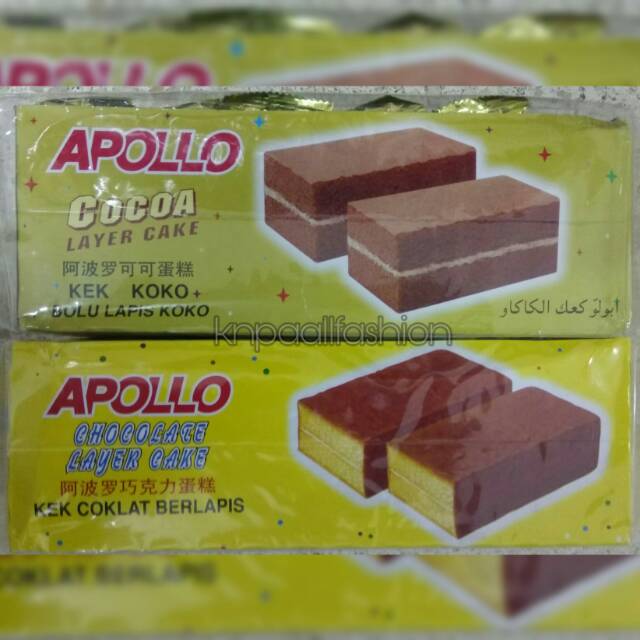APOLLO Cocoa & Chocolate Layer Cake Malaysia 432g