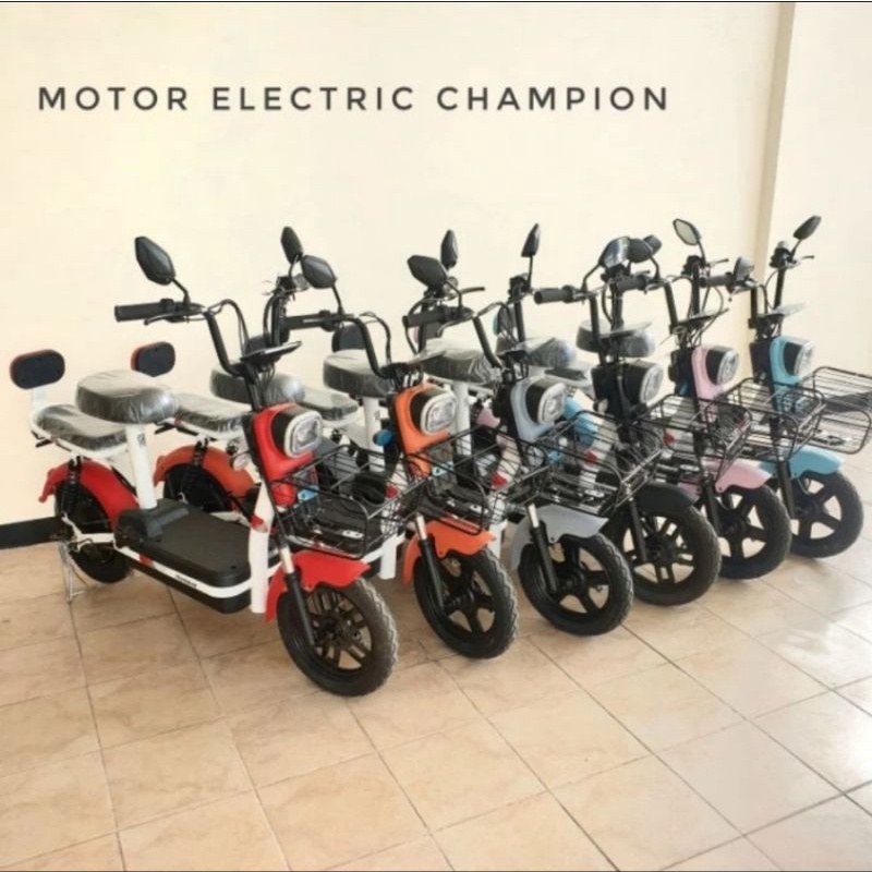 Sepeda Motor Listrik Baterai Aki Remote Charger Sunrace Champion