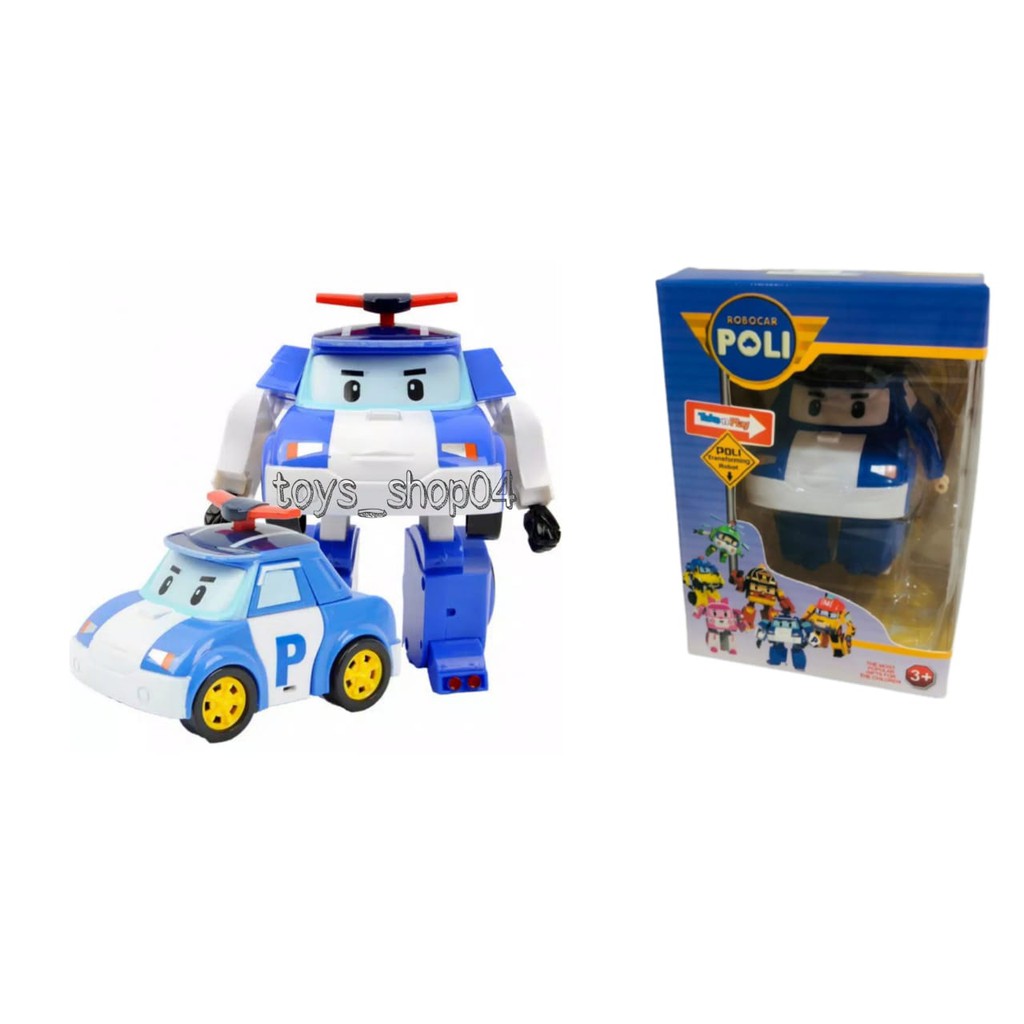 Mainan Anak Laki laki Mobil Robot helly amber Police Car Fire Truck