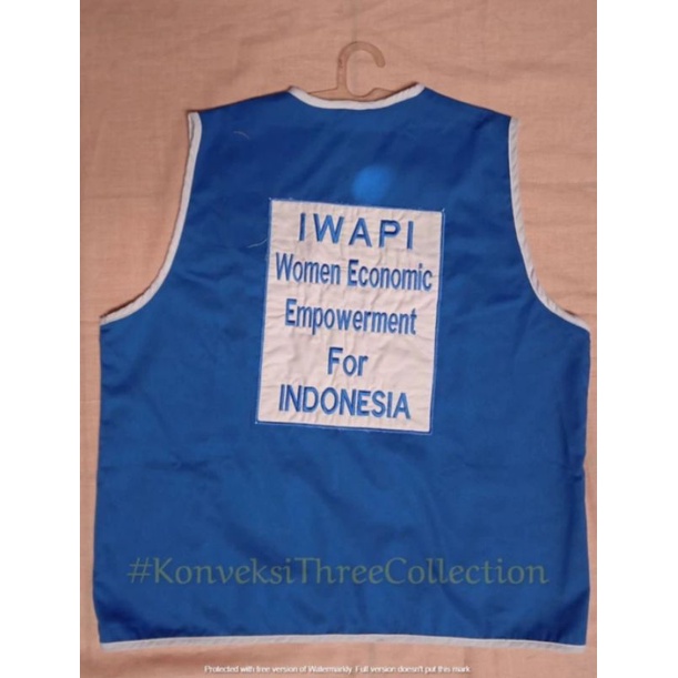 Rompi Iwapi Indonesia Outer Blazer Seragam Biru (BORDIR TEMPEL)