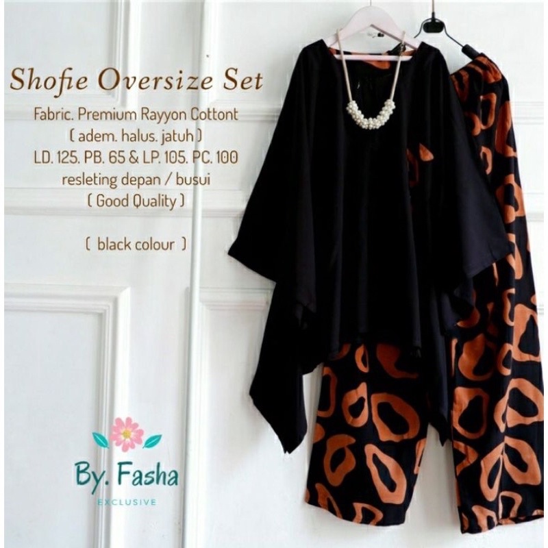 SETELAN JUMBO XXL LD 130 RENATA TIE DYE/ ONE SET BIG SIZE BUSUI FRIENDLY/ DAILY SET RAYON MOTIF/PIYAMA KATUN PREMIUM-Hitam