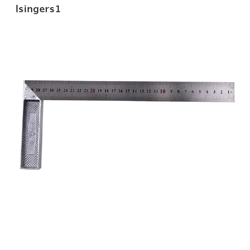 (lsingers1) 1pc Penggaris Siku 90 Derajat 15x30cm Bahan Stainless Steel