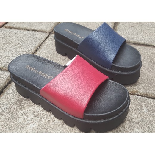 jelly sandal wanita wedges bara bara sendal karet import 2100