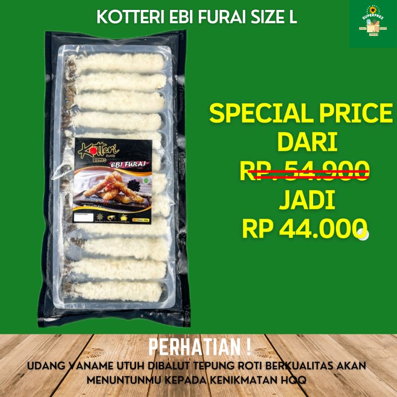 

Ebi Furai Size L Isi 12 Dijamin Fresh Ala Udon dan Bento Resto