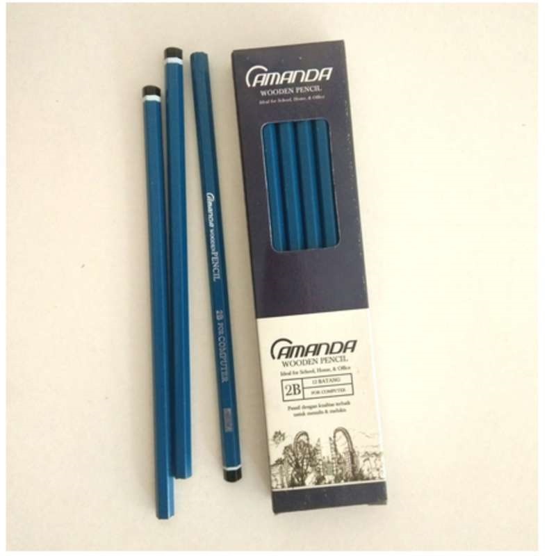 

1 PAK Pensil 2B/ Pensil Ujian Komputer Amanda Hijau Biru / Peralatan Sekolah
