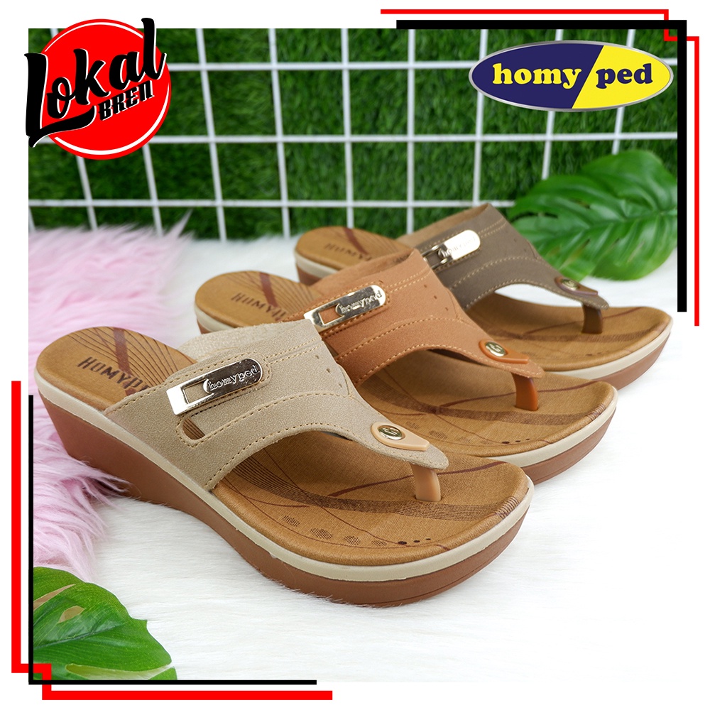 Sandal Wedges Jepit Wanita Kekinian Original Homyped SANDRA-N 71