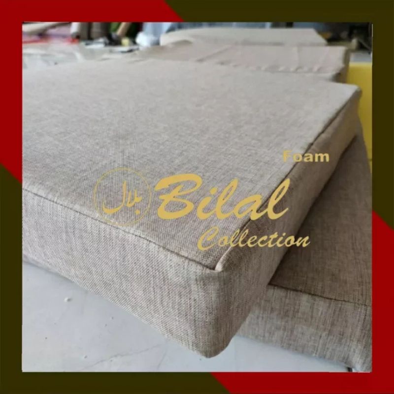 ALAS DUDUK KURSI/LESEHAN KAIN LINEN / KAGAWA TEBAL 5CM , 6CM 8CM DAN 10CM CUSTOM UKURAN DAN WARNA