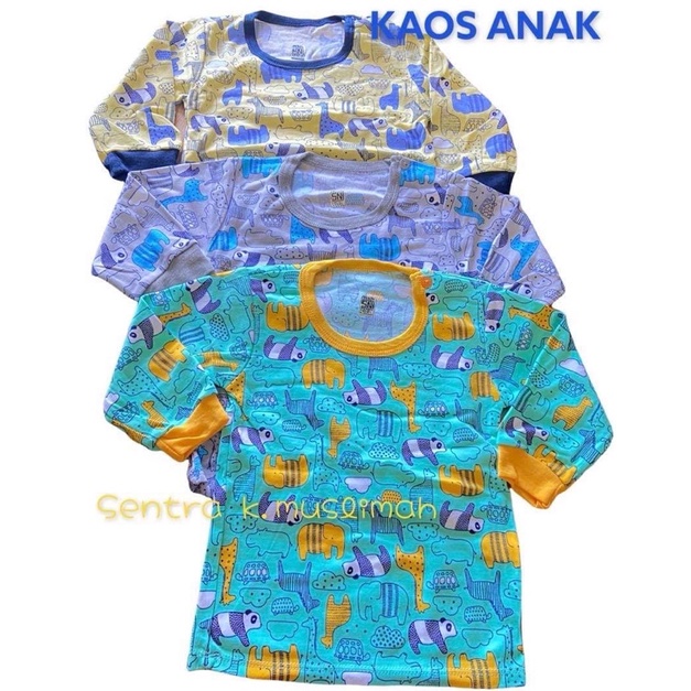KAOS ANAK KENZIE PANJANG SNI MURAH