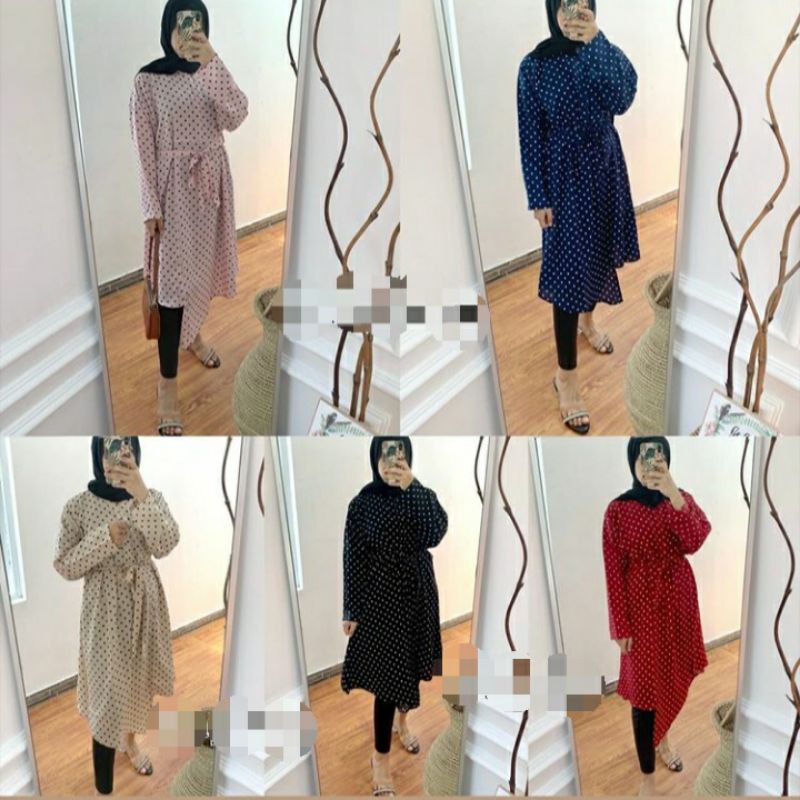 tunik polkadot