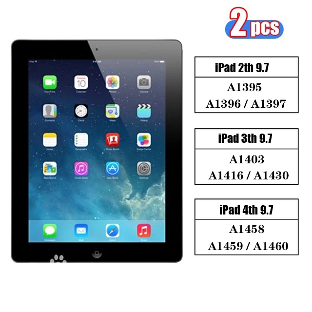 (2 Pak) Film Pelindung Layar Untuk  iPad 9.7 10.2 7th 6th 9th 8th Generation