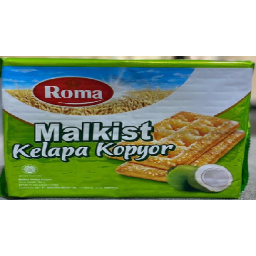 Roma Malkist Kelapa Kopyor 200 gr DUS per KARTON (isi 36)