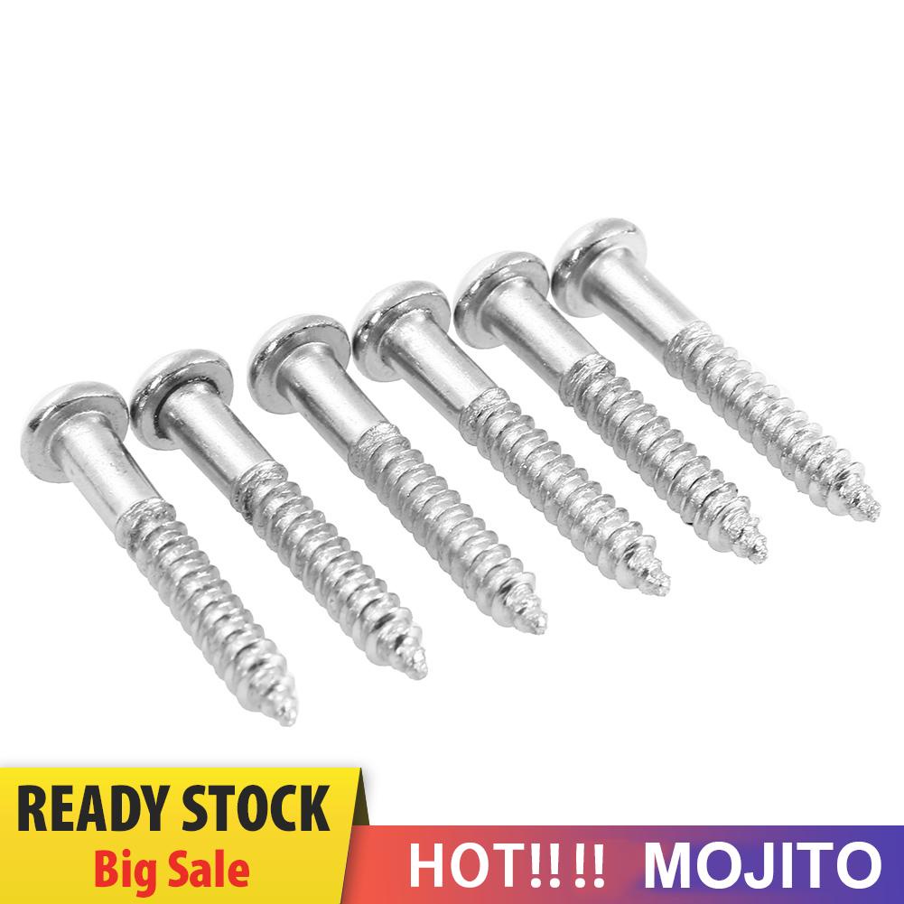 6pcs Sekrup Tremolo Bridge Saddle Untuk Gitar Elektrik / Bass