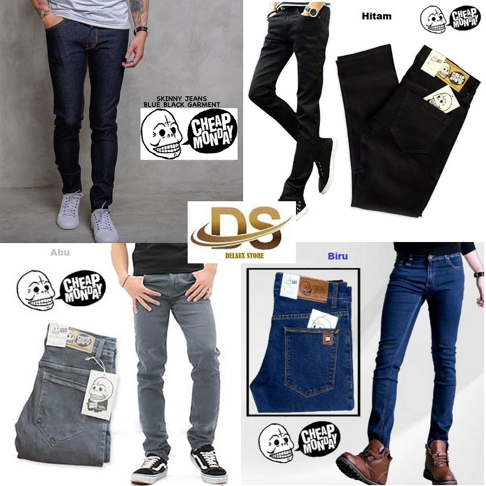 Celana Jeans Denim Panjang Pria / Celana Slimfit / Kerja Kantor, Hangout, Ngedate, Main Premium