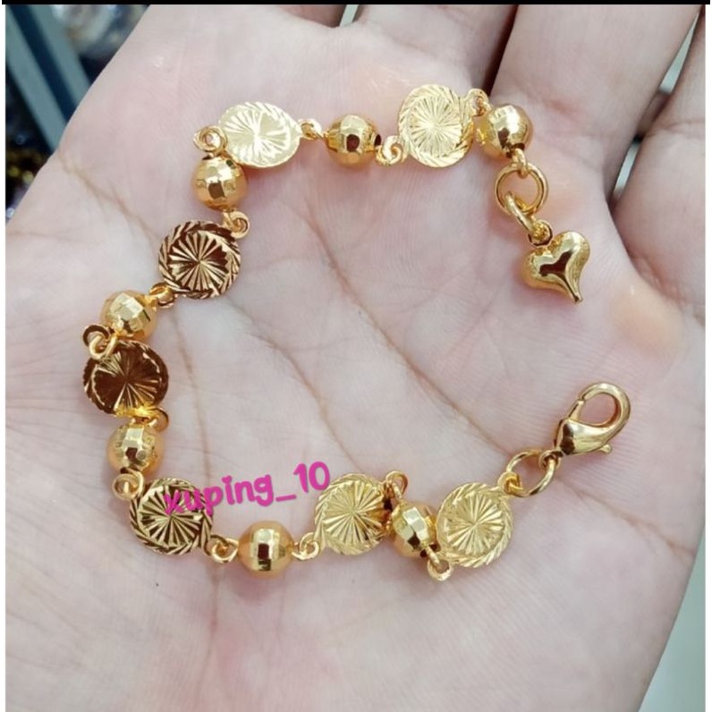 C-3030.Gelang tangan wanita xuping berlapis emas.