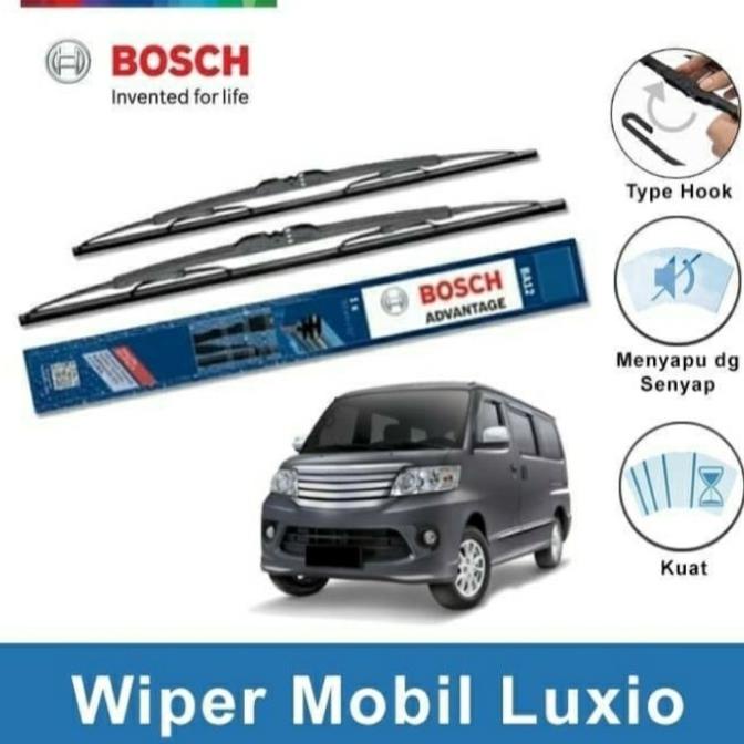 Sparepart Mobil Wifer Original Bosch Daihatsu Luxio /Grandmax Karet Wiper Mobil 2pcs