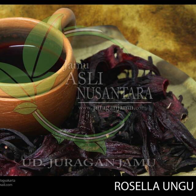 

Bunga Rosella ungu 1kg kering utuh / teh rosella merah 1000 gram bubuk / rosella tea